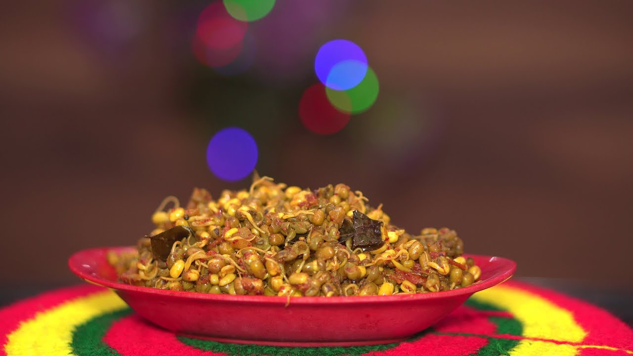 ತುಳು Sprouted Moong Dal Dry ಪದೇಂಗಿ ಡ್ರೈ Padengi Dry 4K Tulu Recipe CountNCook