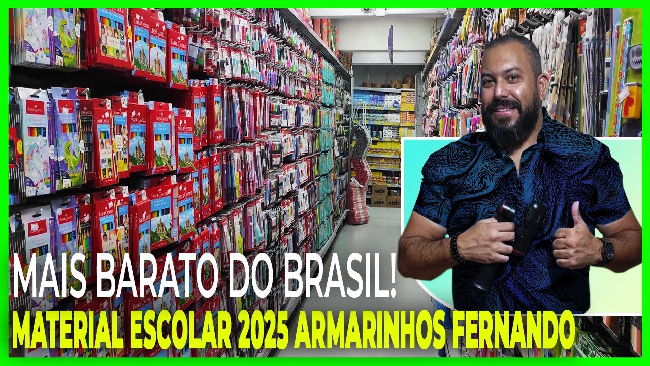MATERIAL ESCOLAR ARMARINHOS FERNANDO 2025! MELHOR PREÇO DO BRASIL!