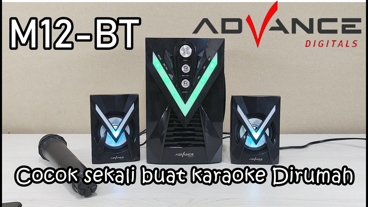 Advance M12BT Speaker Karaoke Multimedia Speaker 2.1 Subwofer Cocok Buat Karaokean Di Rumah
