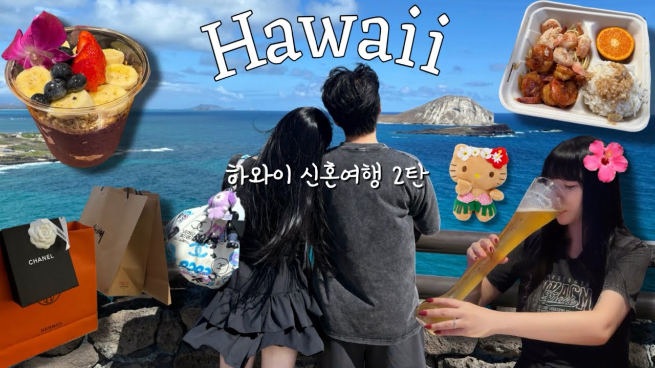 🌺Epi.2 하와이 신혼여행🌴Hawaii honeymoon l 와이키키 l 하와이vlog l 터틀스노클링 l 하와이쇼핑 l 하와이샤넬 l 하와이에르메스 l 야드하우스
