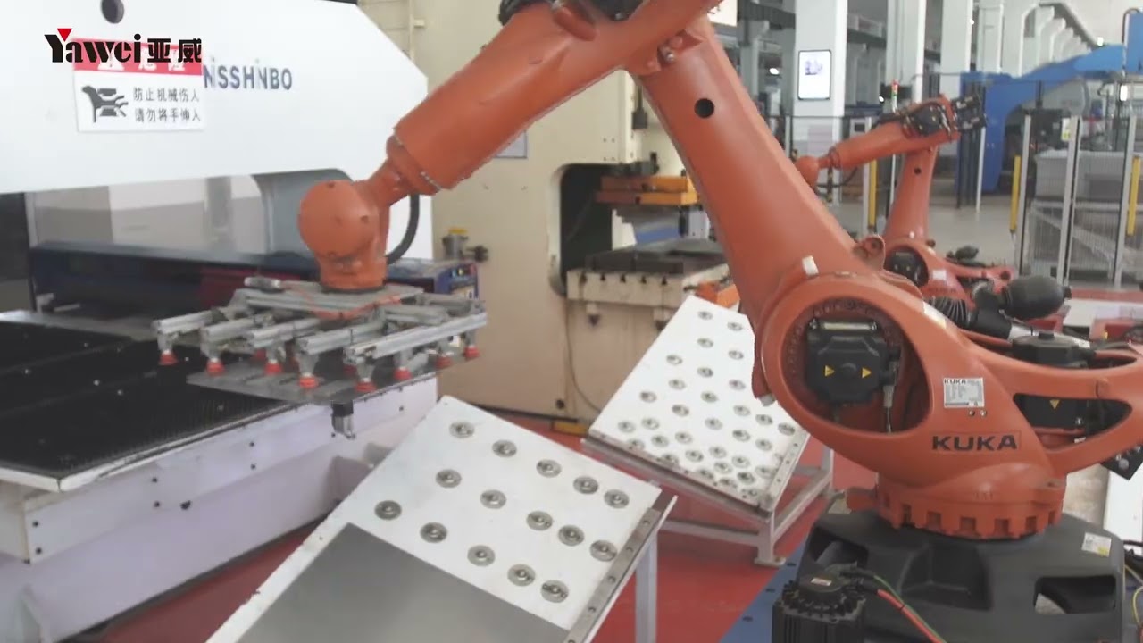 YAWEI - Automatic production line for Actual customer production    ( 亚威 - 自动生产线 - 客户实际生产展示)