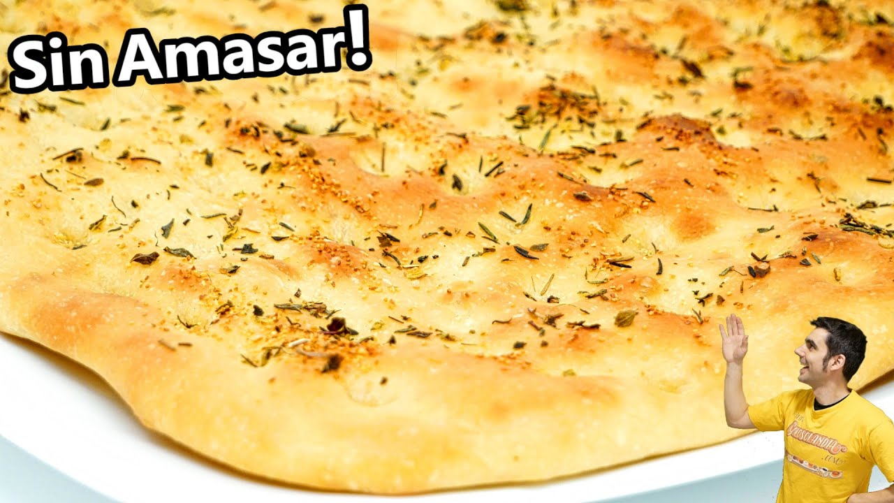FOCACCIA MUY FÁCIL y siempre PERFECTA 😍😋, SIN AMASAR y DELICIOSA. Receta sencilla y ecónomica