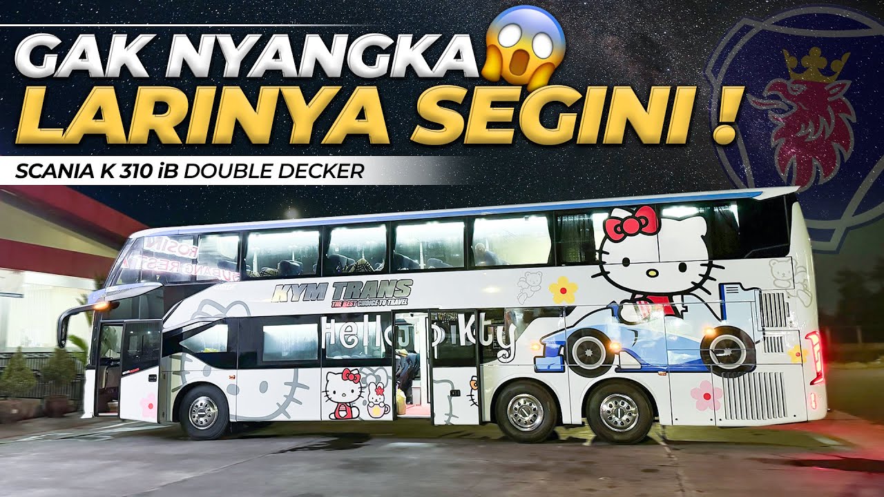 WAJIB MAMPIR DI ROSIN SUBANG | Double Decker Hello Kitty KYM TRANS Surabaya Jakarta #2