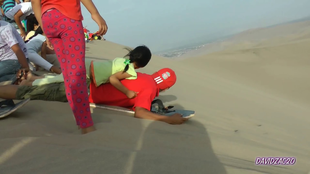 Caidas graciosas en arena - Sandboarding en Ica Huacachina