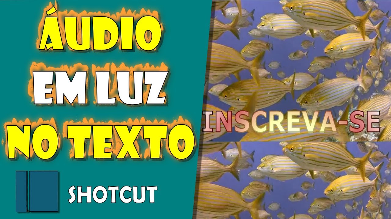 Visualização de ÁUDIO em LUZ no Shotcut - Piscar Texto em Cores de Acordo com o Áudio