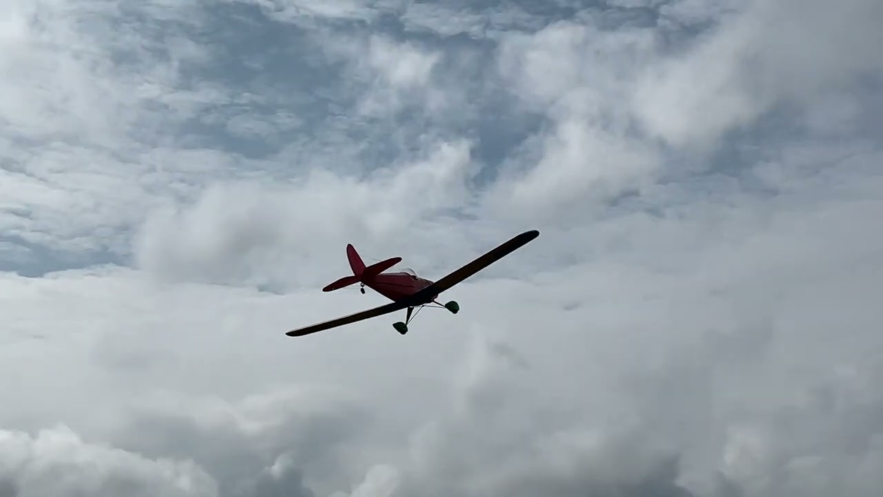 First flight of my electric powered 1/3 scale spacewalker.