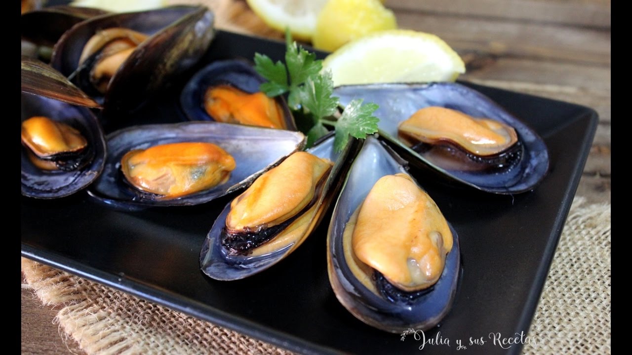 Cómo hacer mejillones al vapor. EN 5 MINUTOS LISTOS!!