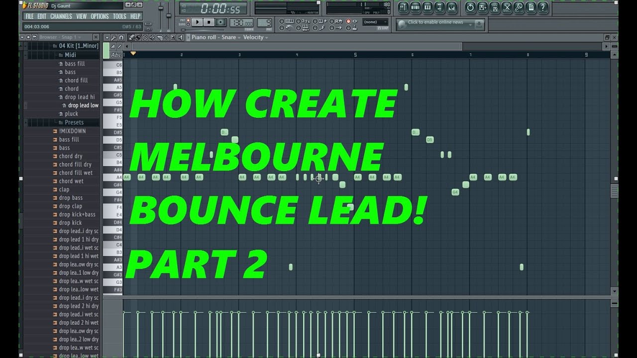 How to Make the melbourne bounce (Part 2) FL STUDIO 11