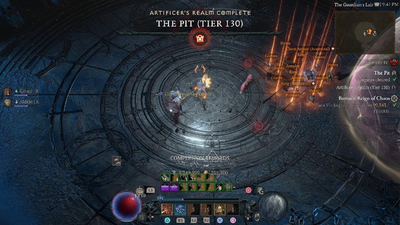 Diablo 4 | Season 10 | Rake Spiritborn | Pit 130
