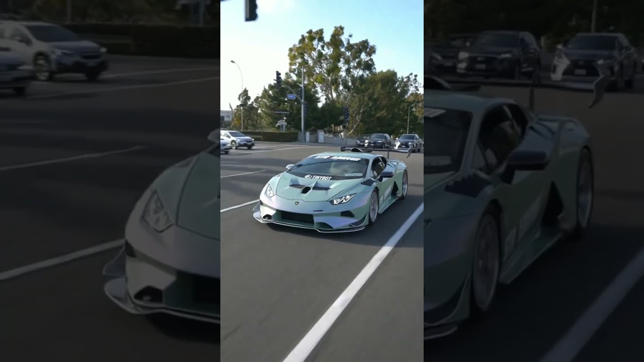 Twin turbo lamborghini huracan with a evo 2 kit #lamborgini #lambo#car #cars