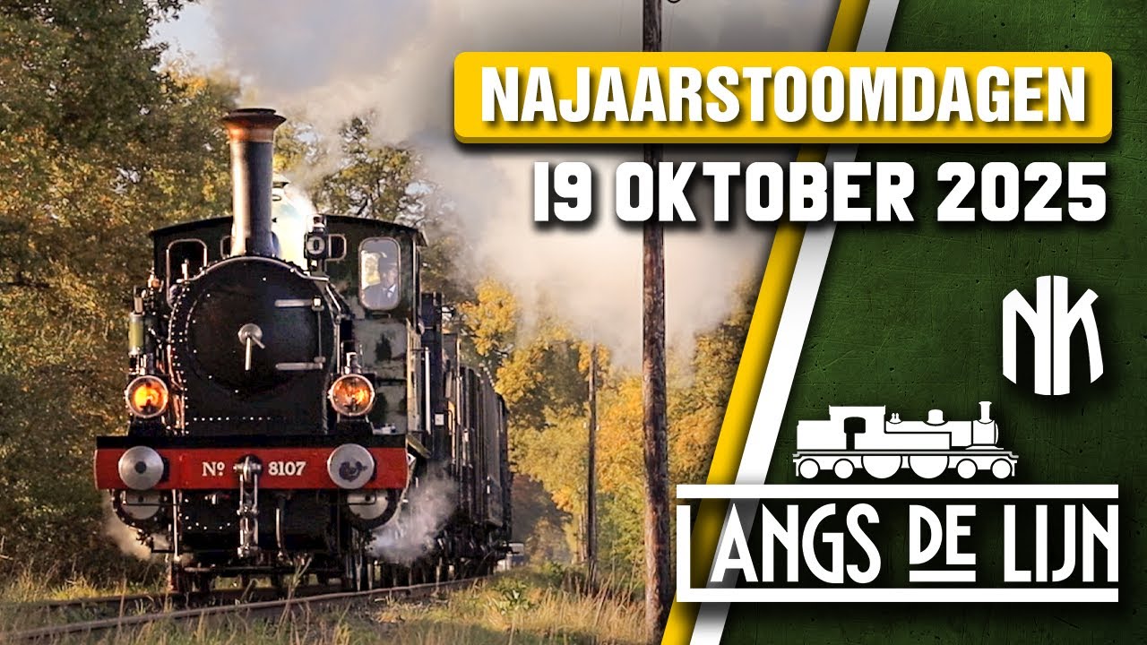 𝐋𝐚𝐧𝐠𝐬 𝐝𝐞 𝐋𝐢𝐣𝐧 | Najaarstoomdagen | 19 October 2025 | Museum Buurtspoorweg [HD]