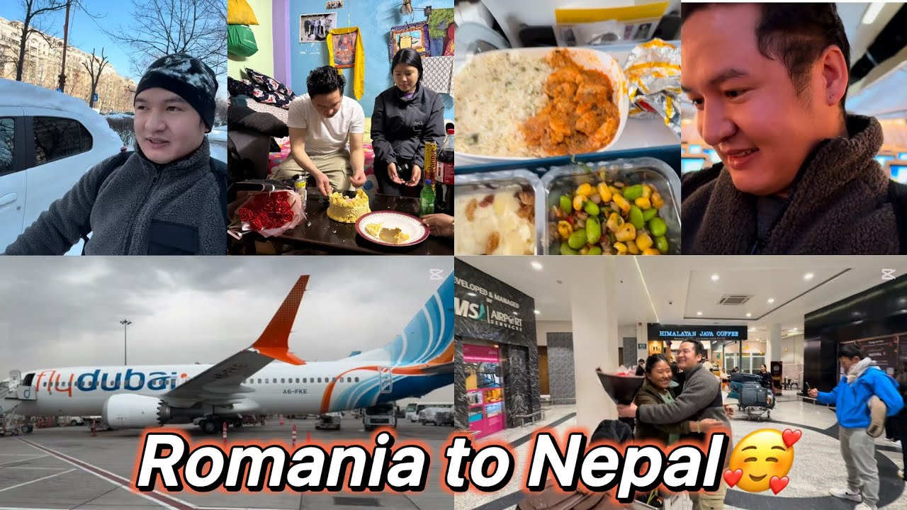Romania🇷🇴to Nepal🇳🇵✈️ / police le check gardiyo / FlyDubai