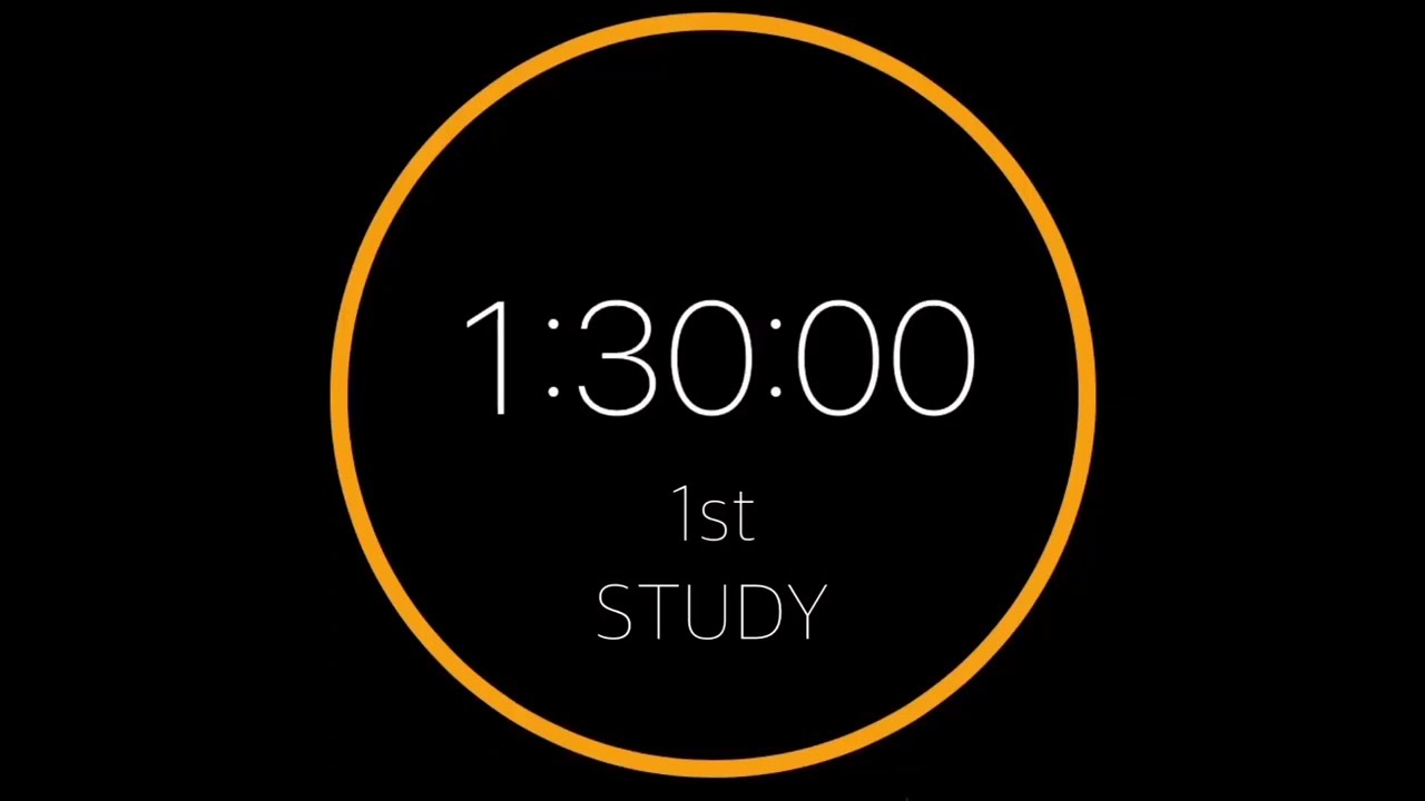 ⏳(90/10)x3 뽀모도로 타이머 with 장작소리,알람 / pomodoro study real time / fire sound timer/alarm
