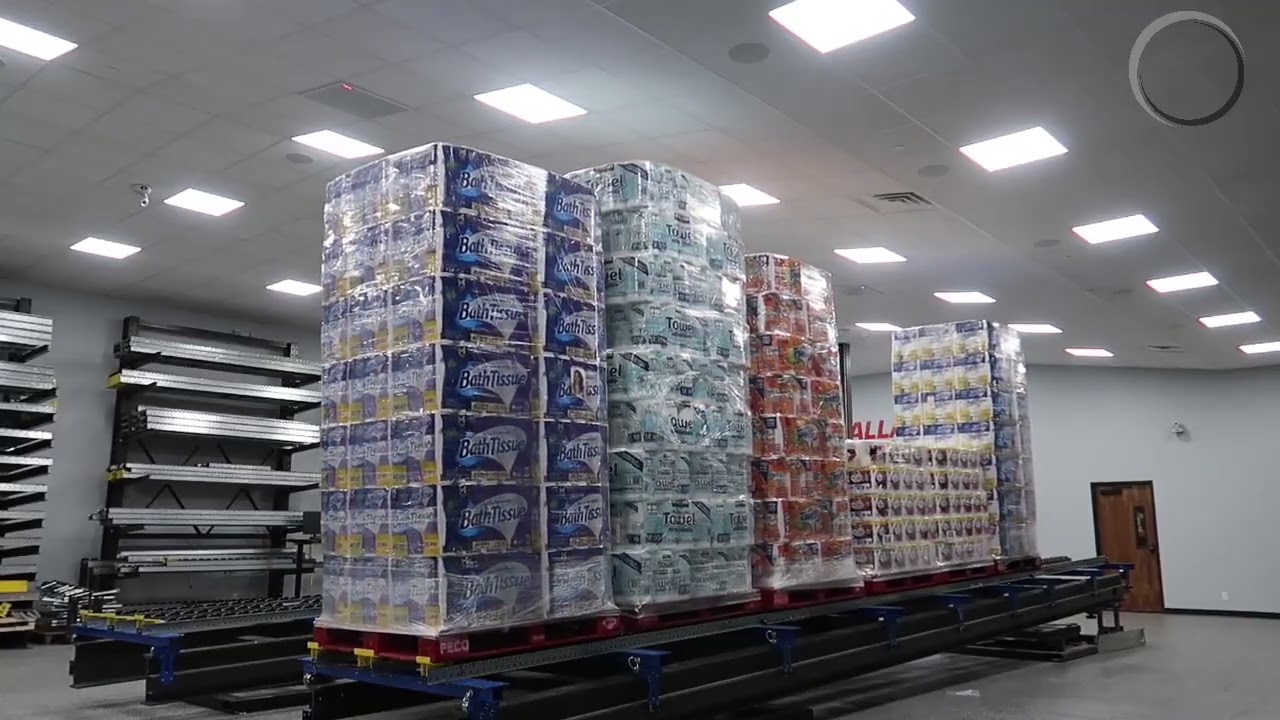 Pallet Flow Rack for Tall, Lightweight Loads | Mallard Manufacturing