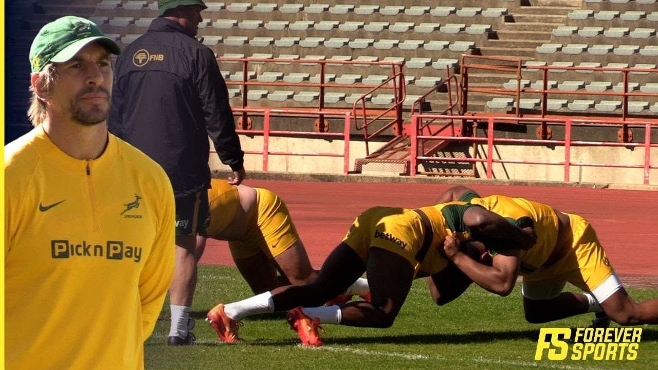 Bok FORWARDS Field Warm-up & Training | Springbok Training 2025