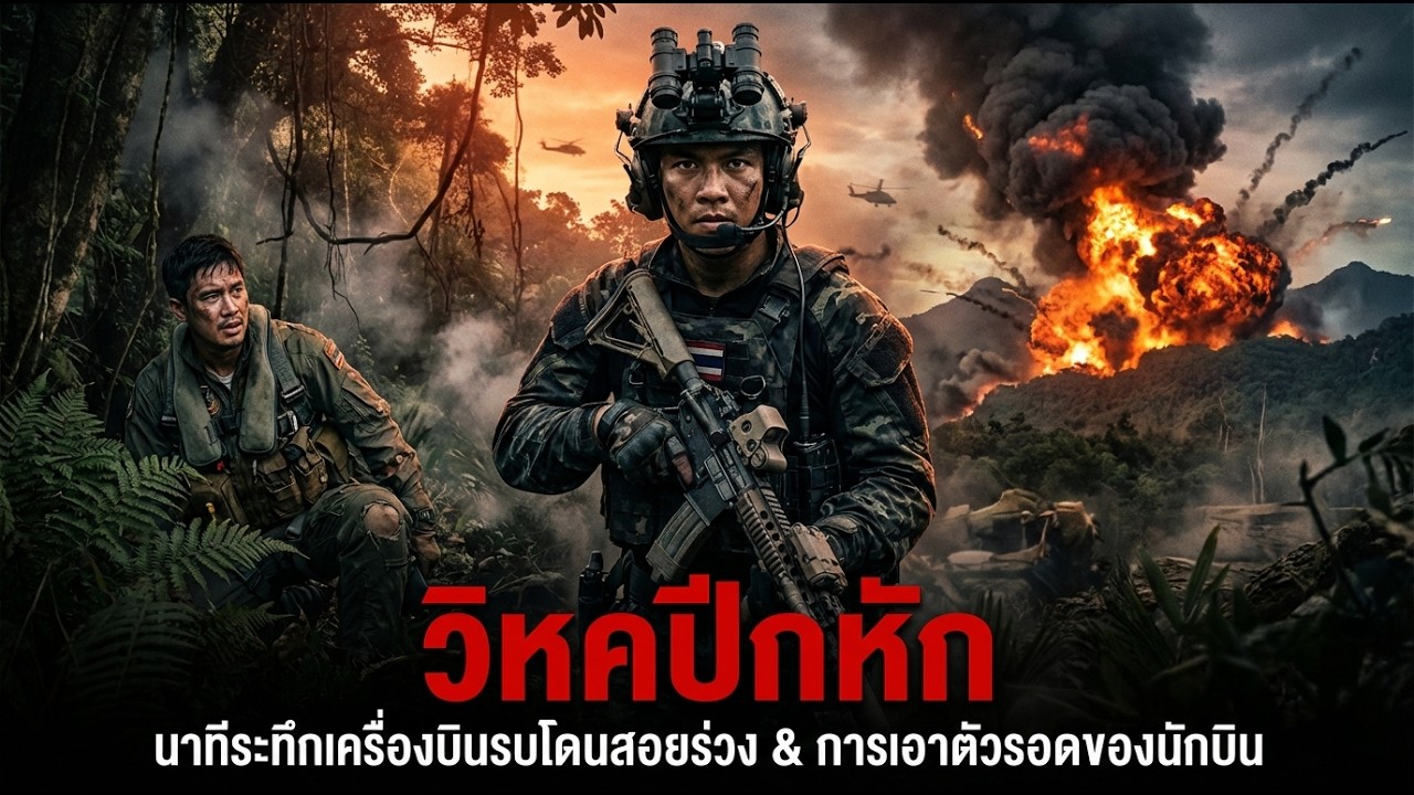 วิหคปีกหัก : นาทีระทึกเครื่องบินรบโดนสอยร่วง & การเอาตัวรอดของนักบิน  #ทหารอากาศ  #หน่วยคอมมานโด