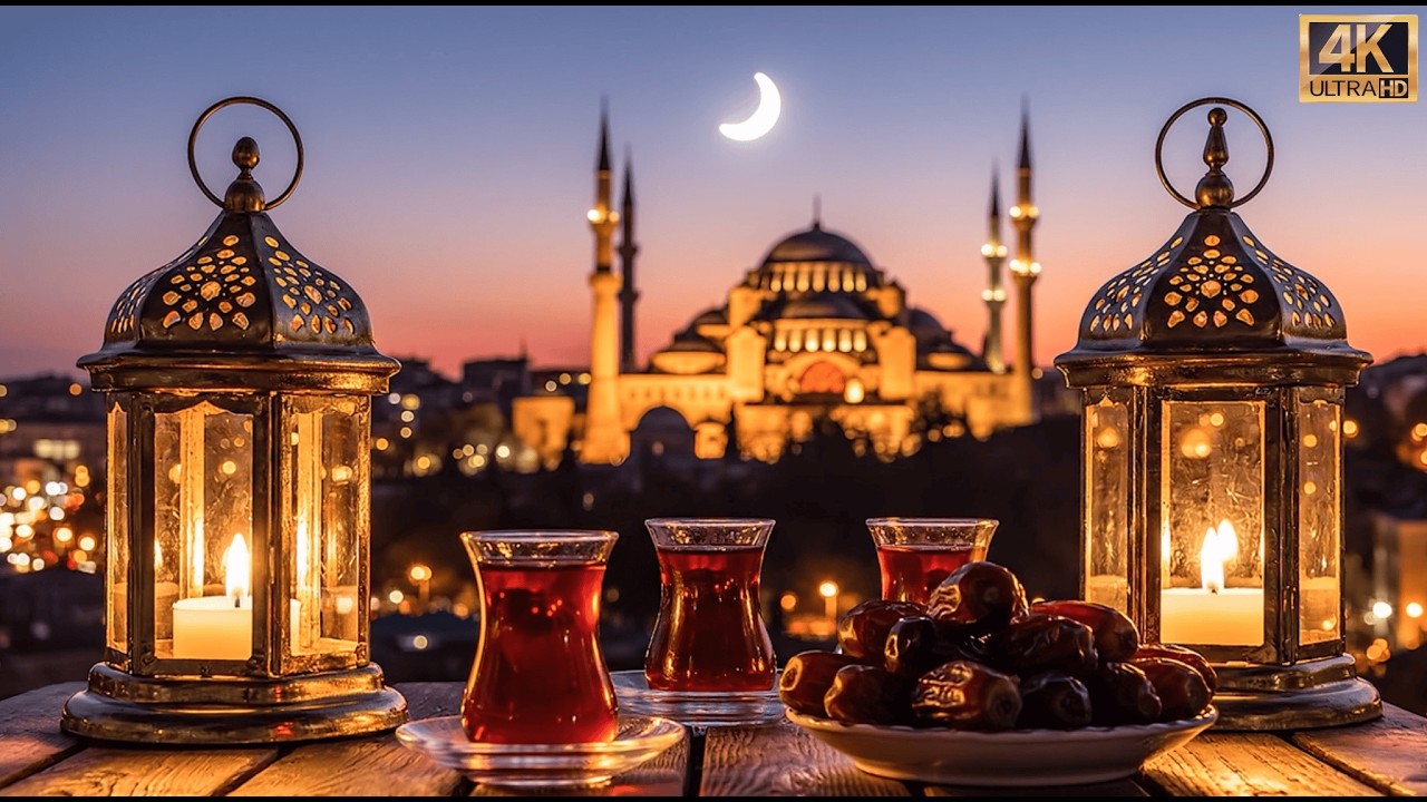 Ramadan Wallpaper 4K 🌙 Cozy Islamic Night Ambience with Soft Islamic Music (2 Hours)