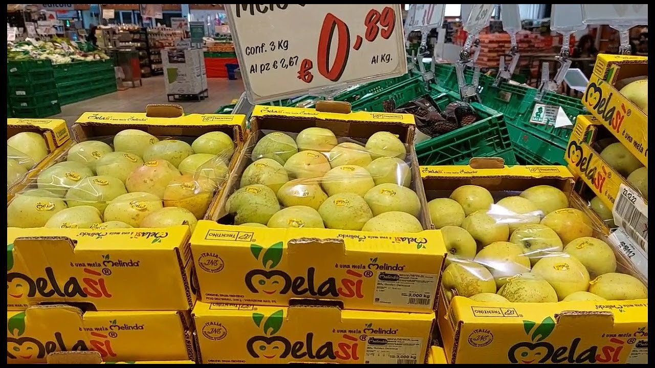 اثمنة الخضر والفواكه اليوم في إيطاليا 🇮🇹👍🍎🥦🧅🍊🍍