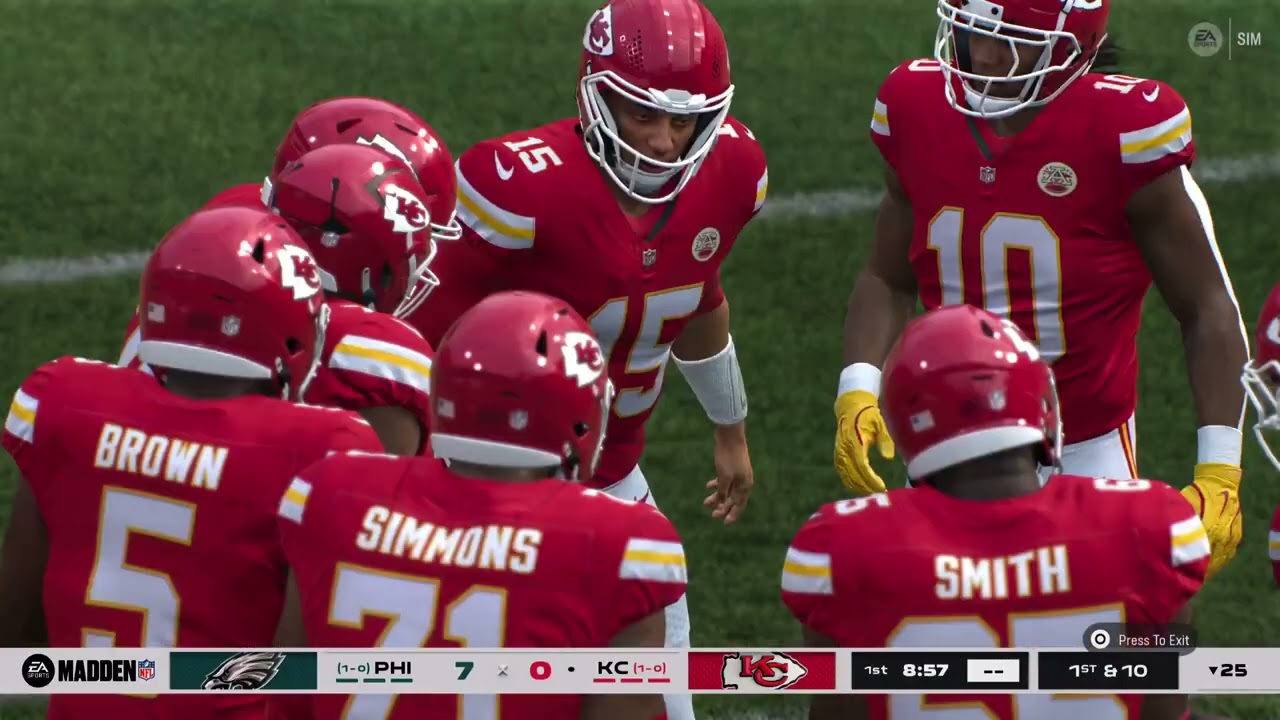 Game 29 2025 NFL season: Eagles @ Chiefs September 14, 2025