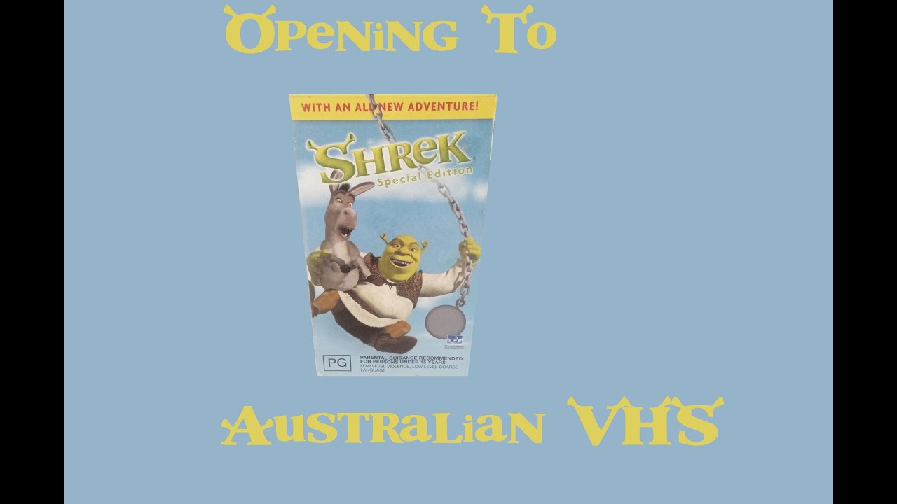 Opening to Shrek Special Edition Australian VHS