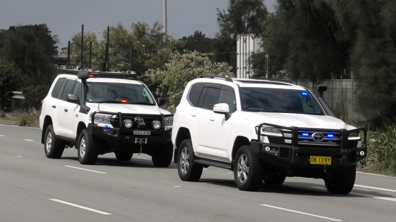 [NSW Police] Various NSW Police units escorting King Charles III