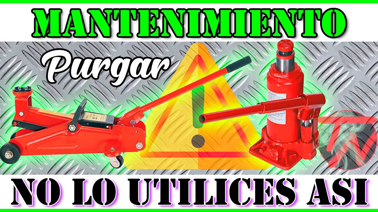 Mantenimiento GATO HIDRAULICO Cambiar ACEITE Y PURGAR Gato BOTELLA CARRETILLA (Reparar 💯 Ahorra 💲) ✅