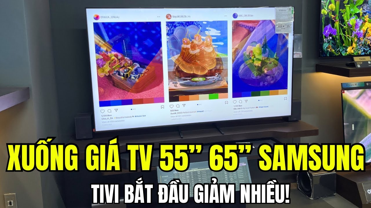 XUỐNG GIÁ TV 55 65 inch QLed của Samsung - Tivi Bắt Đầu Giảm Nhiều!