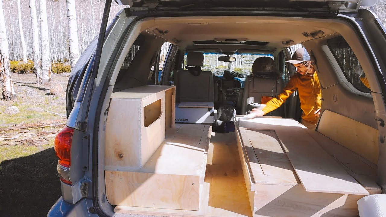 Rebuilding my SUV Camper in the middle of the woods (vlog 7)