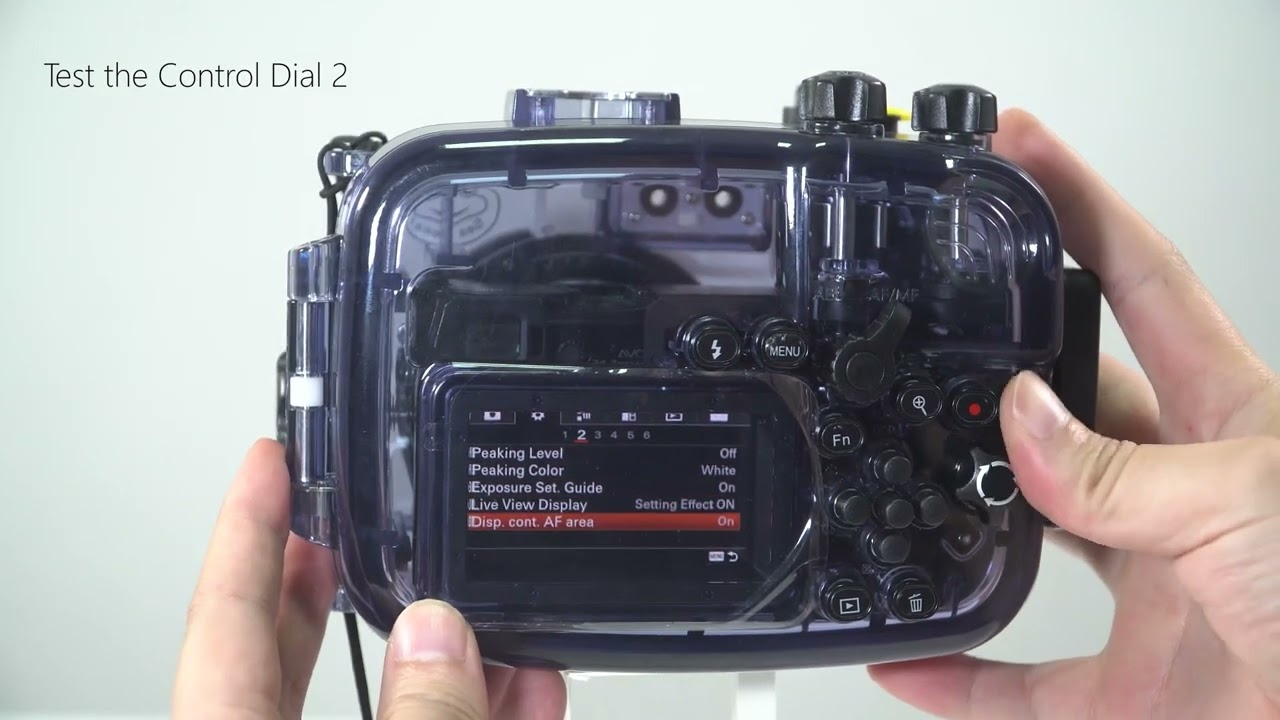 SeaFrogs housing for Sony a6500/6300/6000, Setup and Accessories Change for Sony a6000 Camera