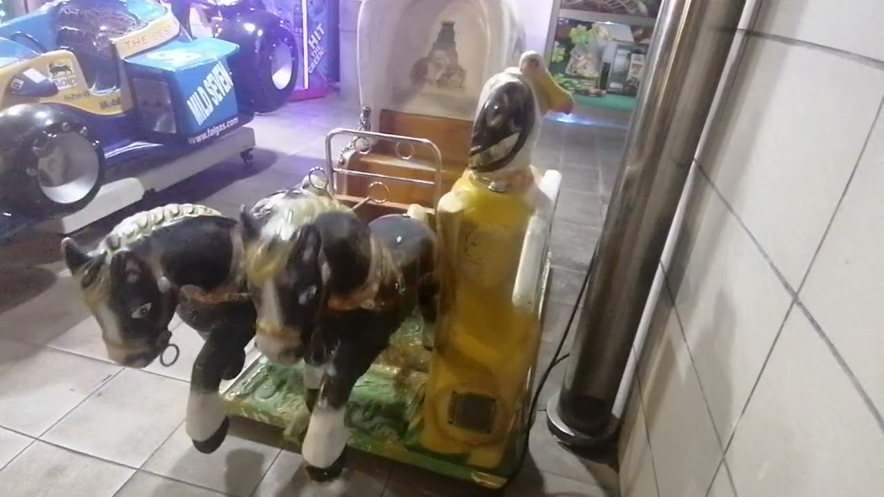 Ranch-Cogan Texas Kiddie Ride at an arcade in Lanzarote