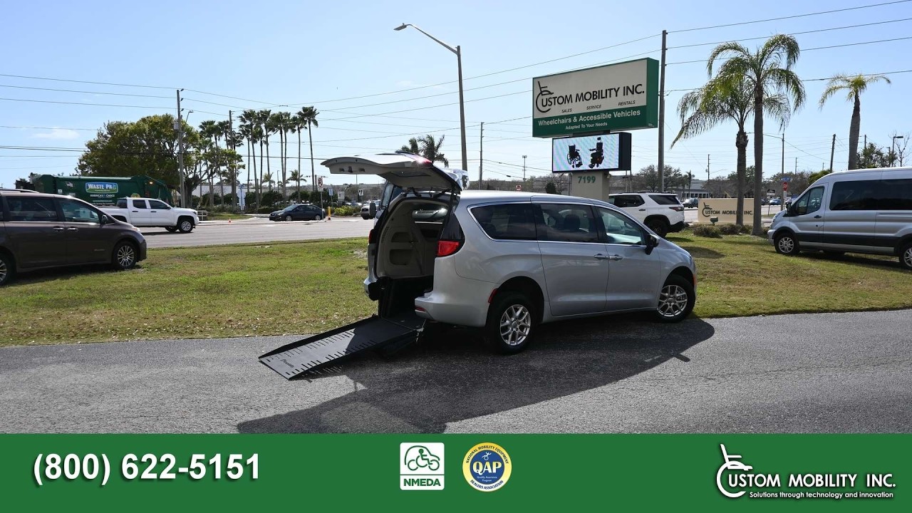 2023 Chrysler Voyager with a Braunability Rear Entry Ramp