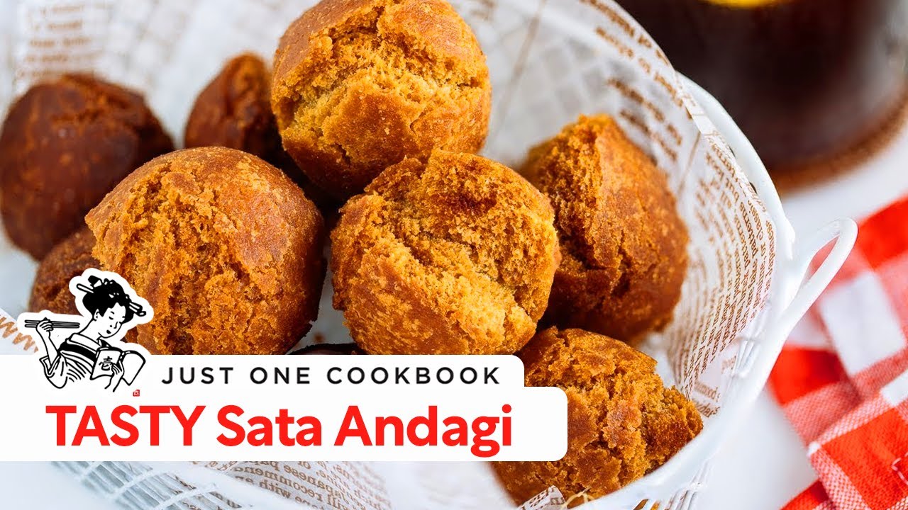 TASTY Sata Andagi (Okinawan DONUT) 沖縄サーターアンダギーの作り方 (レシピ)