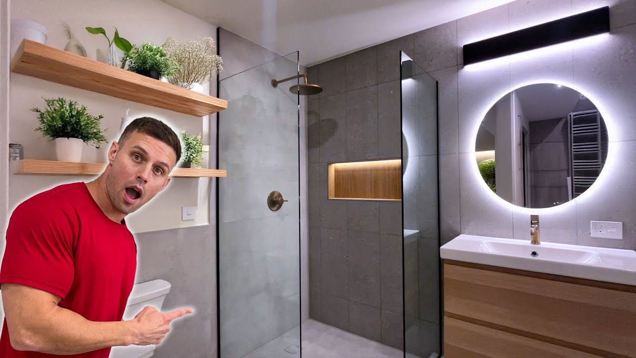 INSANE Bathroom Renovation in 6 minutes