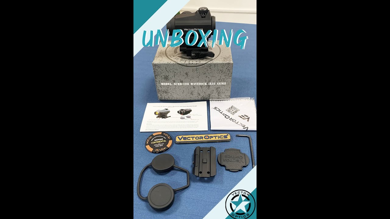 Vector Optics // Maverick 1x22 GenII Red Dot Sight  (SCRD-12II) Parallax Free Unboxing