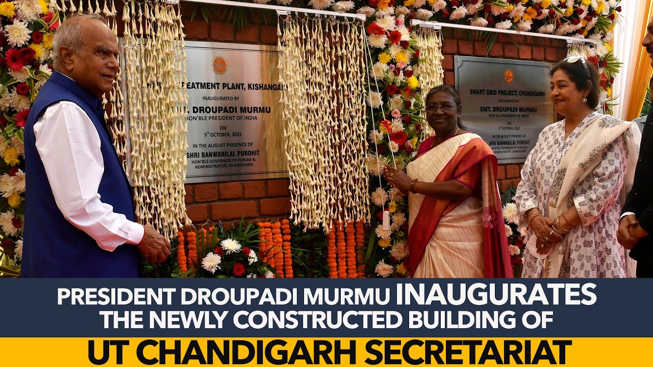 President Droupadi Murmu inaugurates the newly constructed building of UT Chandigarh Secretariat