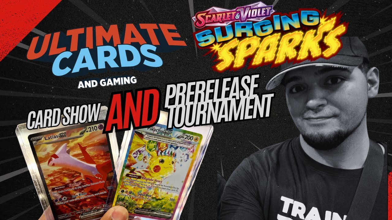 Attending A Local Card Show & Hosting A Prerelease Tournament for Surging Sparks