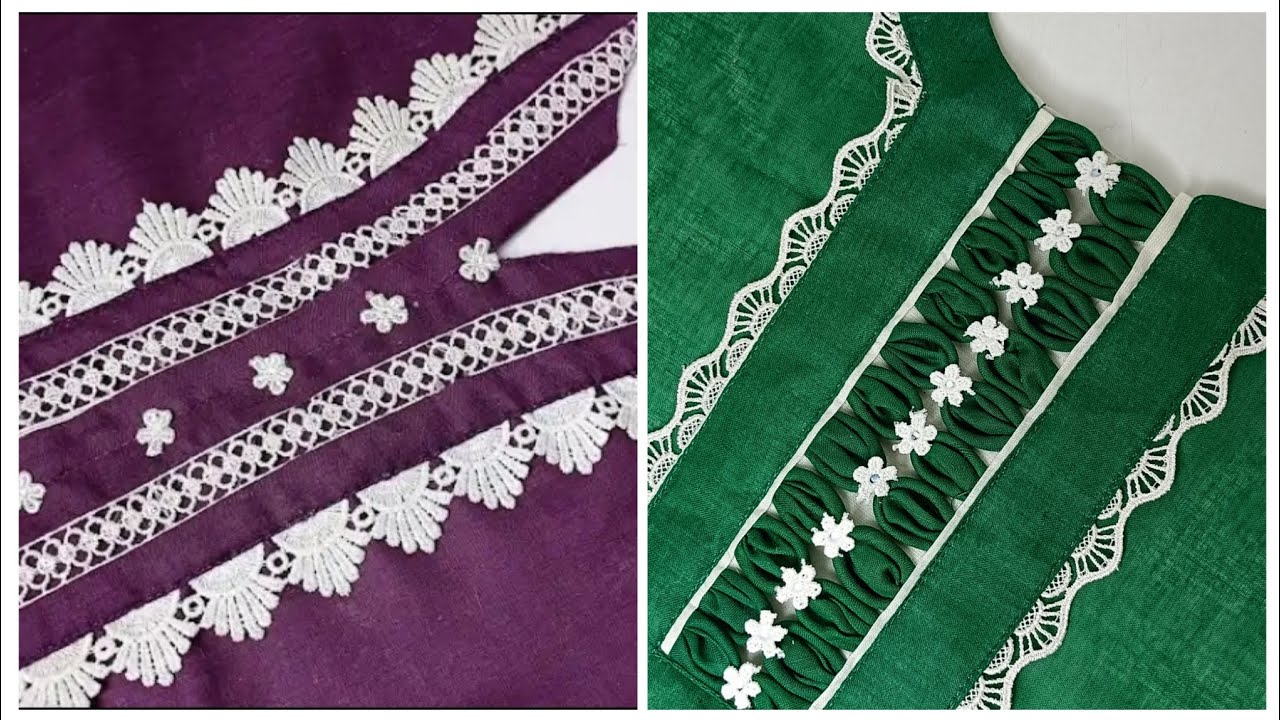 2 magical Neck Design With Border Patti Using Sewing Tips And Tricks for Beginners