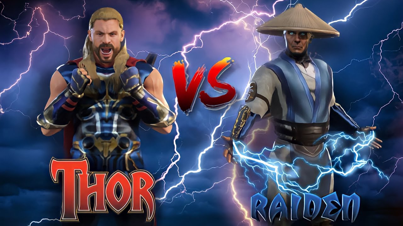 Thor Vs. Raiden (MARVEL VS. MORTAL KOMBAT) WWE 2K22