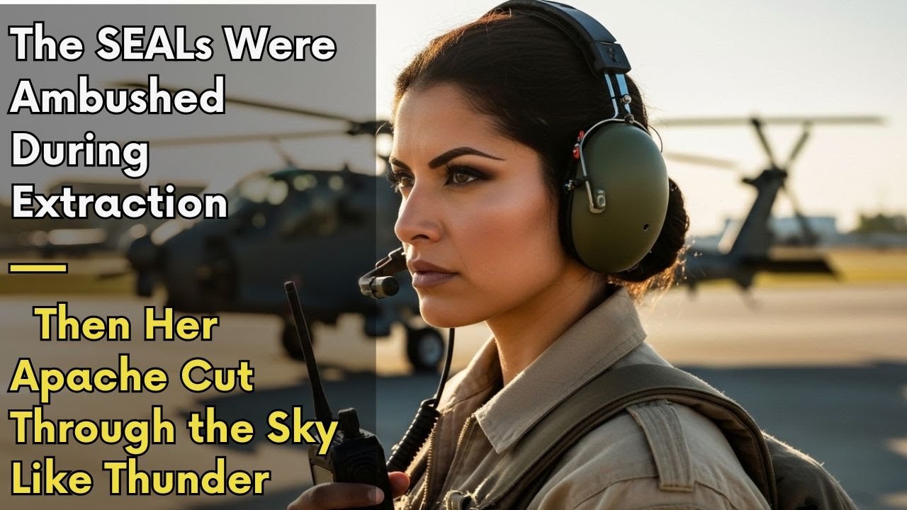 The SEALs Were Ambushed During Extraction — Then Her Apache Cut Through the Sky Like Thunder