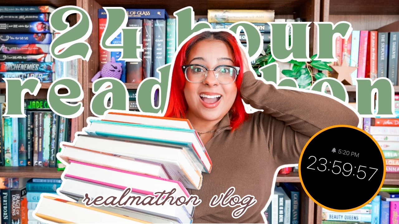 i tried reading for 24 hours during a 48-hour readathon ⏰📖✨ | realmathon reading vlog