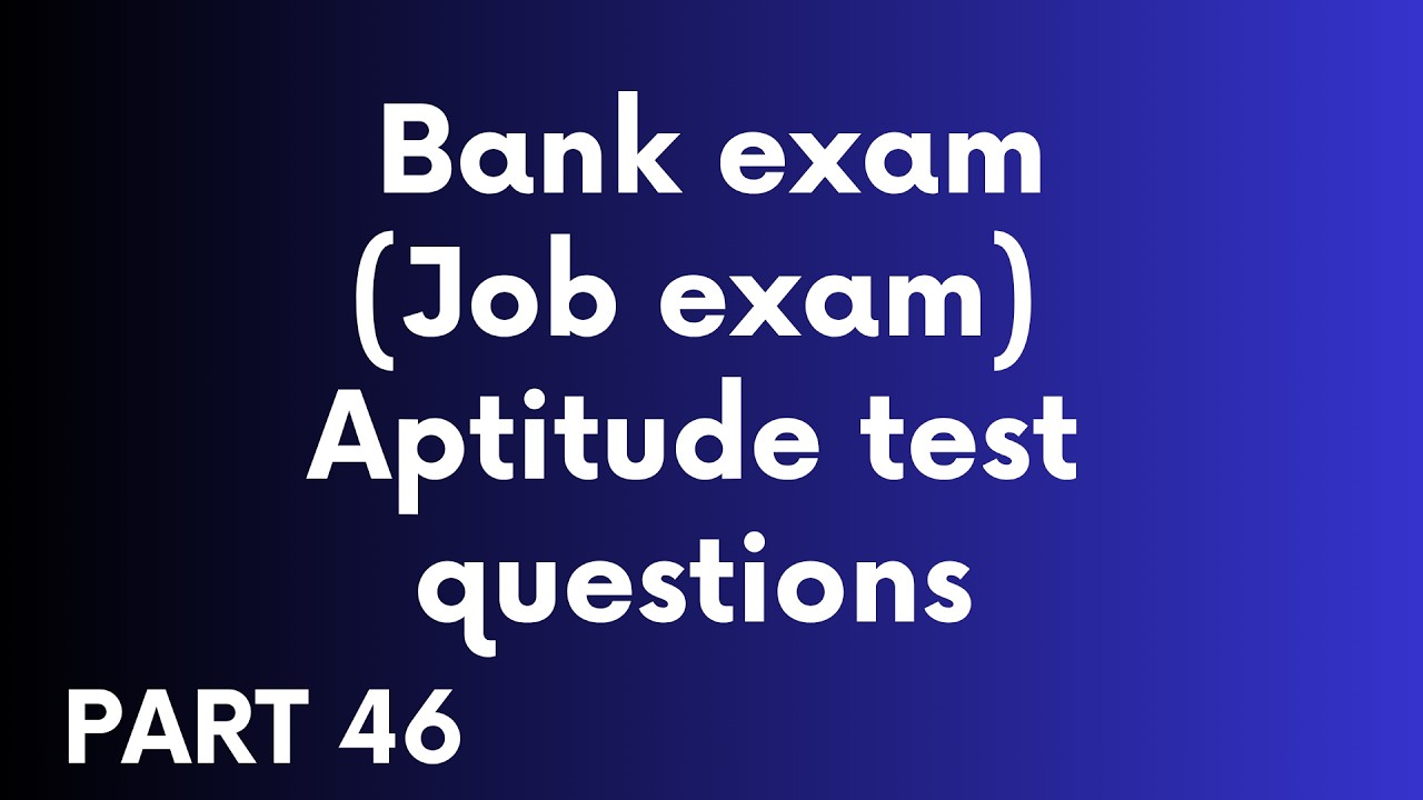 APTITUDE TEST QUESTIONS AND ANSWERS WITH SOLUTIONS