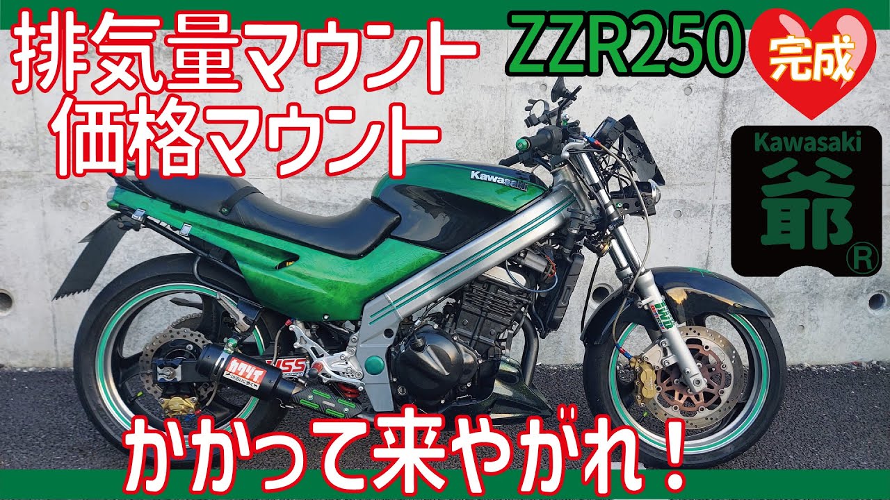 変態ZZR250完成！排気量マウントに価格マウントかかって来やがれ！