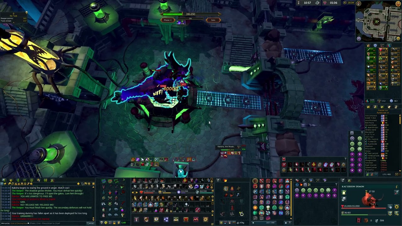 Raksha Master Timer (Mage / Melee) 1:37.8