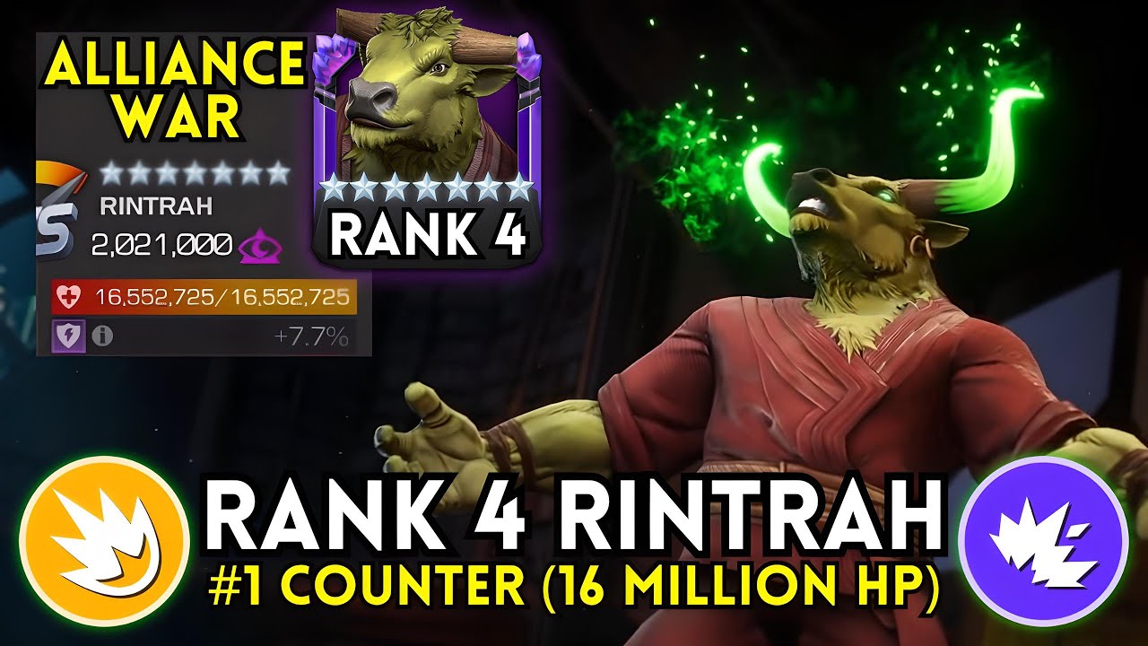 You NEED This #1 Counter to DESTROY 16 Million HP 7🌟R4 Rintrah! 🔥New AW Meta MCOC