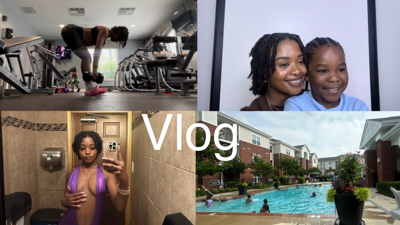 VLOG: just a mom in her 20s, cooking , pool, gym, work