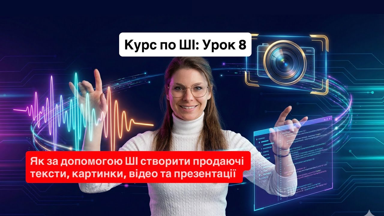 🎥 Урок по ШІ 8 —  Відео, картинки, презентації та тексти з ШІ