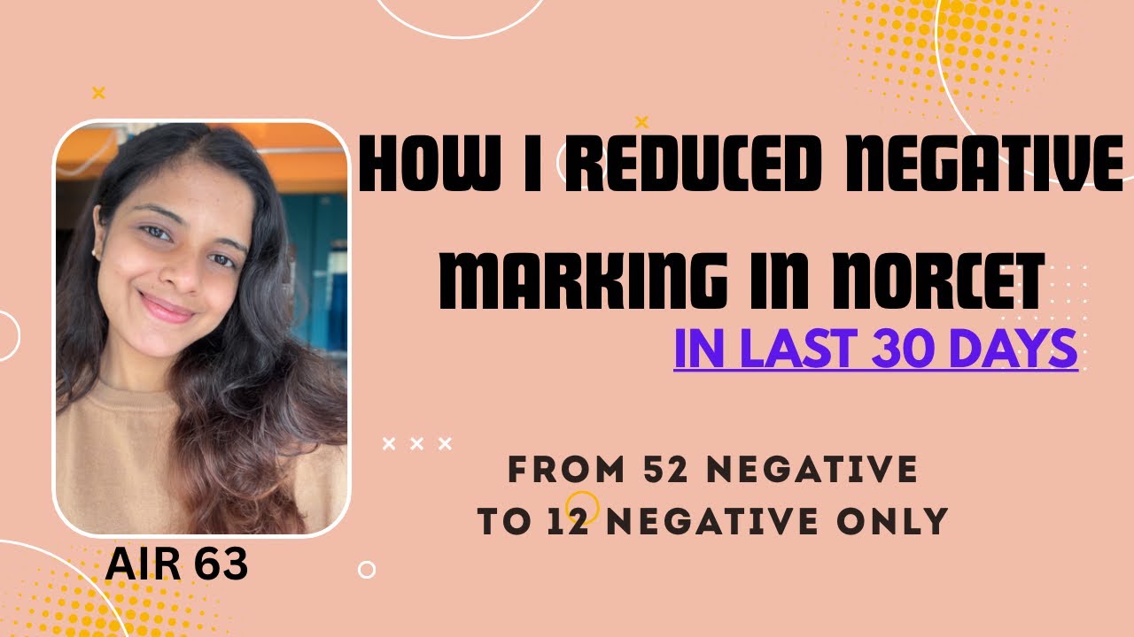 How I Reduced My Negative Marking in NORCET from 52 to Just 12 in 1 Month | Strategy That Worked 🔥