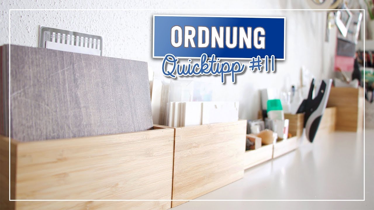 ☝️QUICKTIPP #11 - kleine Holzboxen f&uuml;r mehr Ordnung auf dem Basteltisch