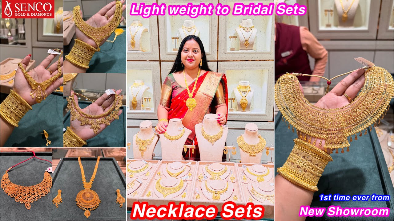 Light weight😲😳gold Necklace set at 21gm to Bridal sets😍from Senco gold & Diamonds,Ranchi📍