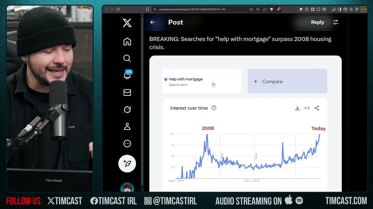 Massive Market Crash Looms, Google Indicates Housing Market Will Tank | Tim Pool